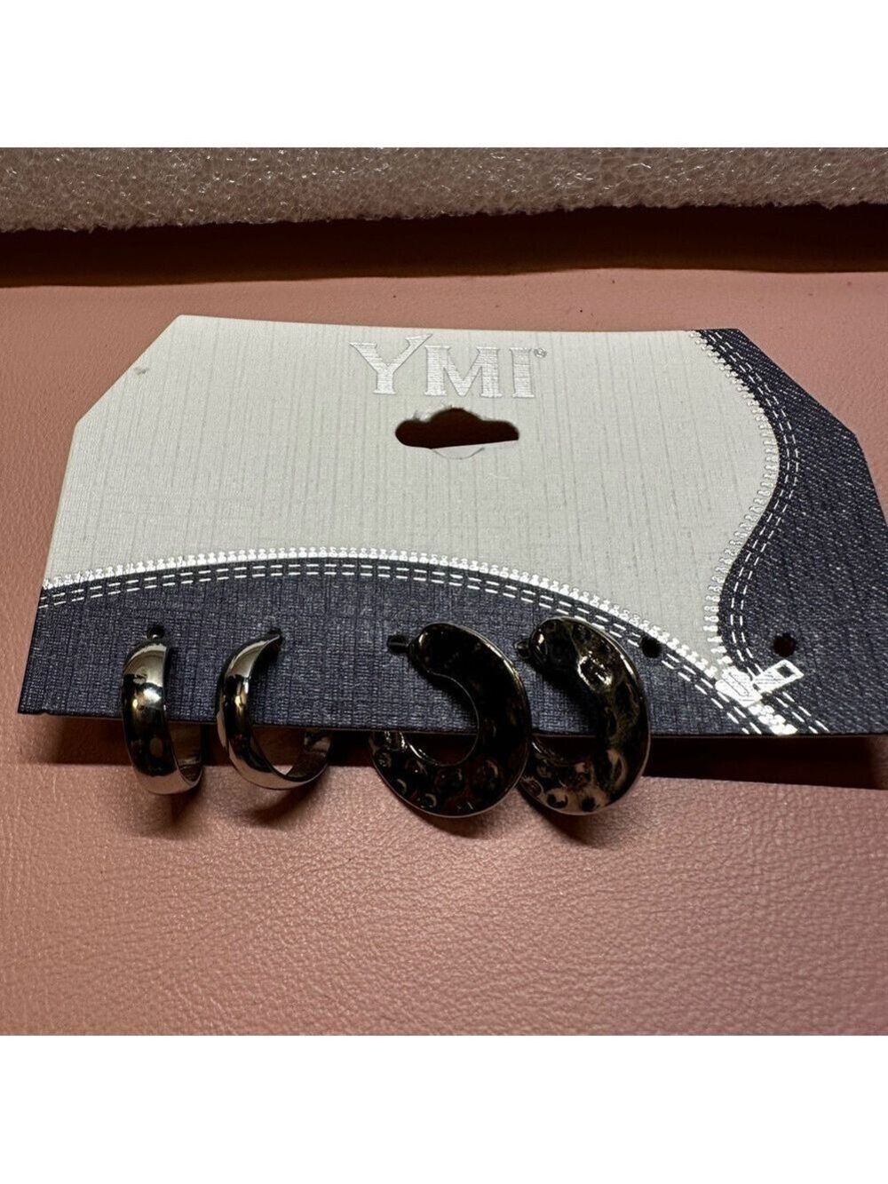 YMI Silver Women's Hoop Earrings - 2 pair